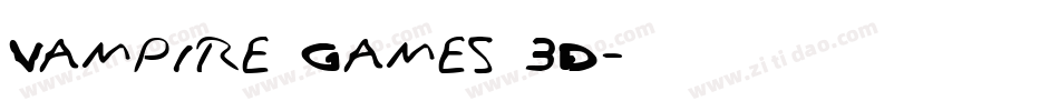 Vampire Games 3D字体转换